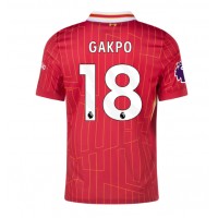 Liverpool Cody Gakpo #18 Domáci futbalový dres 2024-25 Krátky Rukáv